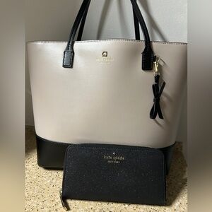 Kate spade tote bag with matching wallet